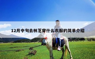 12月中旬去林芝穿什么衣服的簡單介紹