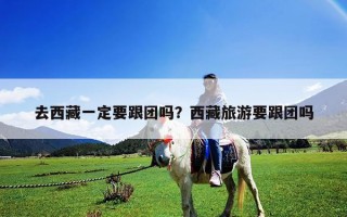 去西藏一定要跟團嗎？西藏旅游要跟團嗎