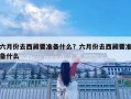 六月份去西藏要準備什么？六月份去西藏要準備什么