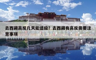 去西藏高反幾天能適應(yīng)？去西藏有高反需要注意事項(xiàng)