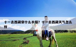 十一去西藏穿什么衣服？十一去西藏天氣怎么樣
