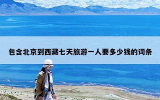 包含北京到西藏七天旅游一人要多少錢的詞條