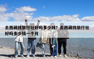 去西藏找旅行社好嗎多少錢？去西藏找旅行社好嗎多少錢一個月