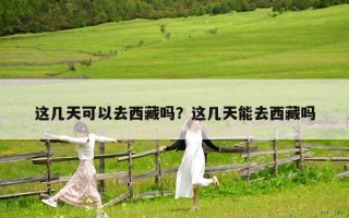 這幾天可以去西藏嗎？這幾天能去西藏嗎