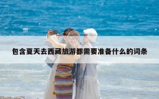 包含夏天去西藏旅游都需要準(zhǔn)備什么的詞條