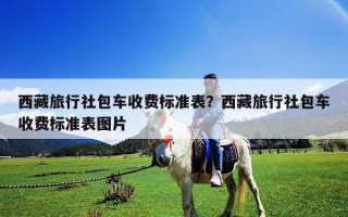 西藏旅行社包車收費標準表？西藏旅行社包車收費標準表圖片