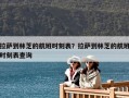 拉薩到林芝的航班時刻表？拉薩到林芝的航班時刻表查詢