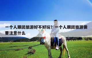 一個人跟團旅游好不好玩？一個人跟團旅游需要注意什么