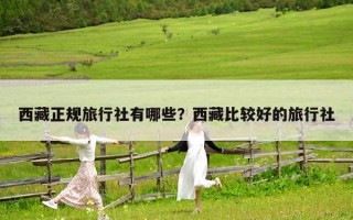 西藏正規(guī)旅行社有哪些？西藏比較好的旅行社