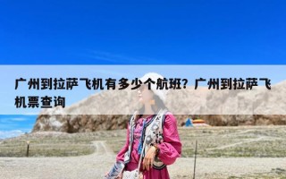 廣州到拉薩飛機有多少個航班？廣州到拉薩飛機票查詢
