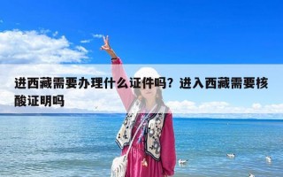 進西藏需要辦理什么證件嗎？進入西藏需要核酸證明嗎