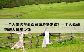 一個人坐火車去西藏旅游多少錢？一個人去趟西藏大概多少錢