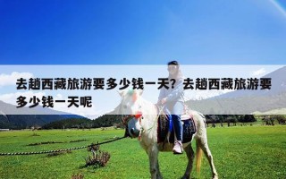 去趟西藏旅游要多少錢一天？去趟西藏旅游要多少錢一天呢
