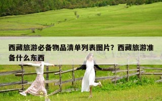 西藏旅游必備物品清單列表圖片？西藏旅游準備什么東西