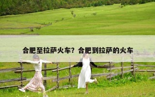 合肥至拉薩火車？合肥到拉薩的火車
