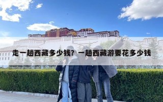 走一趟西藏多少錢？一趟西藏游要花多少錢