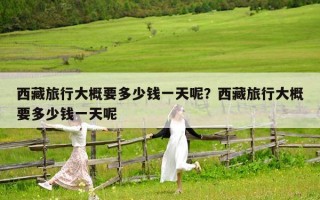 西藏旅行大概要多少錢一天呢？西藏旅行大概要多少錢一天呢