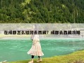 在成都怎么組團去西藏？成都去西藏攻略