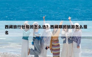 西藏旅行社報團怎么選？西藏跟團旅游怎么報名