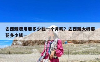 去西藏費用要多少錢一個月呢？去西藏大概要花多少錢一