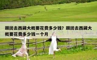 跟團去西藏大概要花費多少錢？跟團去西藏大概要花費多少錢一個月