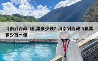 河南到西藏飛機(jī)票多少錢？河南到西藏飛機(jī)票多少錢一張