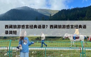 西藏旅游感言經(jīng)典語(yǔ)錄？西藏旅游感言經(jīng)典語(yǔ)錄簡(jiǎn)短