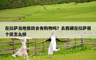 在拉薩當地報團會有購物嗎？去西藏在拉薩報個團怎么樣