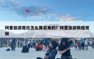 阿里旅游報價怎么算出來的？阿里旅游教程視頻