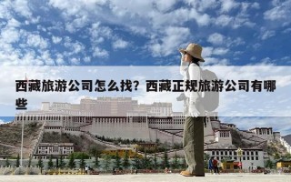 西藏旅游公司怎么找？西藏正規旅游公司有哪些