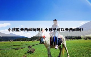 小孩能去西藏玩嗎？小孩子可以去西藏嗎?