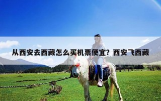 從西安去西藏怎么買機票便宜？西安飛西藏