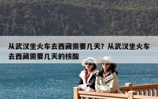 從武漢坐火車去西藏需要幾天？從武漢坐火車去西藏需要幾天的核酸