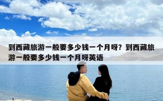 到西藏旅游一般要多少錢一個月呀？到西藏旅游一般要多少錢一個月呀英語