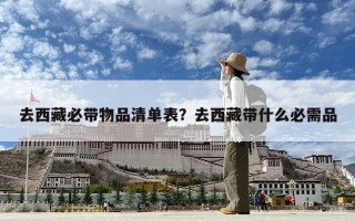 去西藏必帶物品清單表？去西藏帶什么必需品