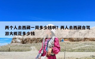 兩個人去西藏一周多少錢啊？兩人去西藏自駕游大概花多少錢